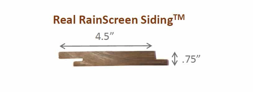 Rainscreen siding