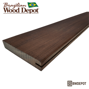 Ipe 5/4×6 Hardwood Decking Board Grooved One Side – Premium Brazilian Hardwood Edge Profile for Deck Perimeters