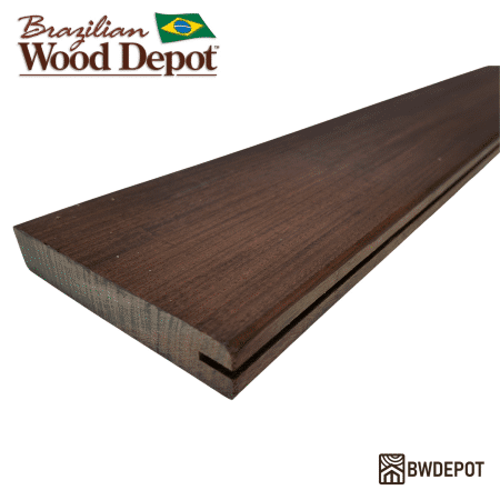 Ipe 5/4×6 Decking Board Grooved One Side – Premium Brazilian Hardwood Edge Profile for Deck Perimeters