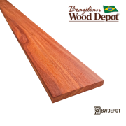 Cumaru 1×6 solid decking board shown with 0.75″ × 5.5″ actual dimensions for premium hardwood decking reference.