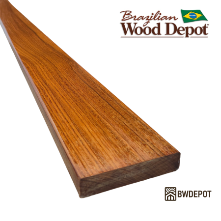 Ipe 1×4 decking boards showing natural color variation and grain detail for premium ipe hardwood decking applications.