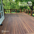 Expansive backyard deck built with Cumaru 5/4×6 grooved both sides boards, featuring clean lines and hidden-fastener installation.