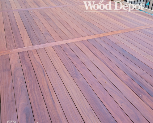 Cumaru 5/4x6 deck installation with uniform grain patterns and smooth hardwood finish.