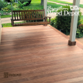9 120x120 Brown Balau hardwood front porch deck with a porch swing, showcasing rich natural grain and warm tropical color.