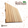 Angled view of Garapa Deck Tiles 24x24 showing smooth Garapa decking planks