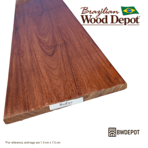 Ipe 1x12 fascia board (¾″ thick) shown close-up; Premium Ipe Lumber for Ipe Deck Fascia and exterior trim
