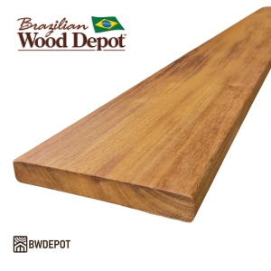 Garapa 1x6 decking board solid profile Brazilian hardwood