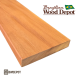 Garapa decking 5/4x6 solid board close-up showing premium Brazilian hardwood
