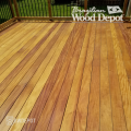 Garapa decking installed on residential deck surface