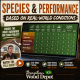 Comparison chart showing how Brazilian hardwood species like Ipe, Cumaru, Tigerwood, and Garapa perform in different exterior conditions and sunlight exposures.