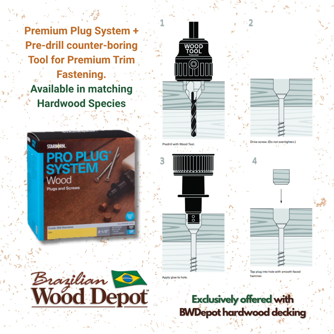 Starborn Pro Plug hardwood fastening system
