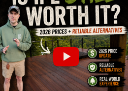 Ipe decking price update and hardwood alternatives shown on a premium Brazilian hardwood deck with real-world outdoor installation examples.