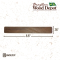 Ipe Wood 1x6 Fence Grade actual dimensions 3 quarter inch by 5 and one half inch