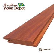 Cumaru RainScreen Siding profile manufactured from premium Cumaru hardwood for hidden-fastener exterior cladding systems