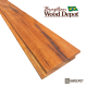 Tigerwood RainScreen Siding board profile with hidden-fastener milling by Brazilian Wood Depot