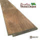 Siding Profile | Brazilian Wood Depot Brown Balau RainScreen siding board profile with hidden fastener groove