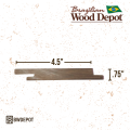 Brown Balau RainScreen siding profile dimensions 4.5 inch by .75 inch
