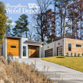 Modern residence featuring Garapa RainScreen hardwood siding and cladding