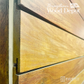 Close-up of Garapa RainScreen hidden fastening system from Brazilian Wood Depot