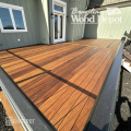 Finished grooved Ipe decking installed using BWD Hidden Deck Clips with concealed fasteners.