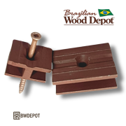 BWD Hidden Rain-Screen Siding Clips for Ipe siding and Brazilian hardwood rain-screen siding systems from Brazilian Wood Depot